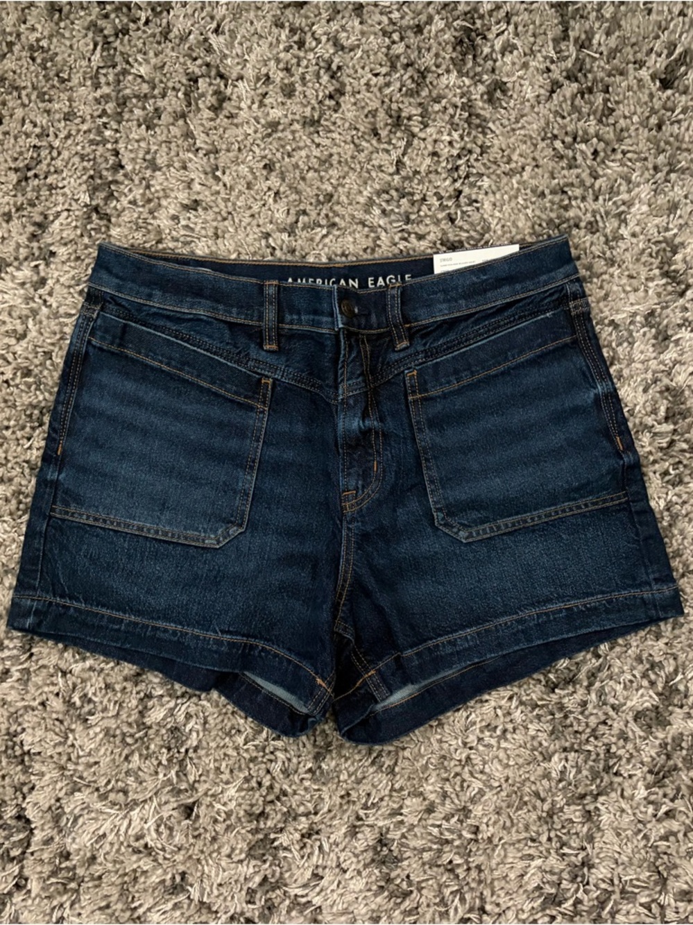 🐛 NWT American Eagle Outfitters Dark Indigo Denim Shorts